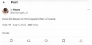 An NHL fan commented on Twitter